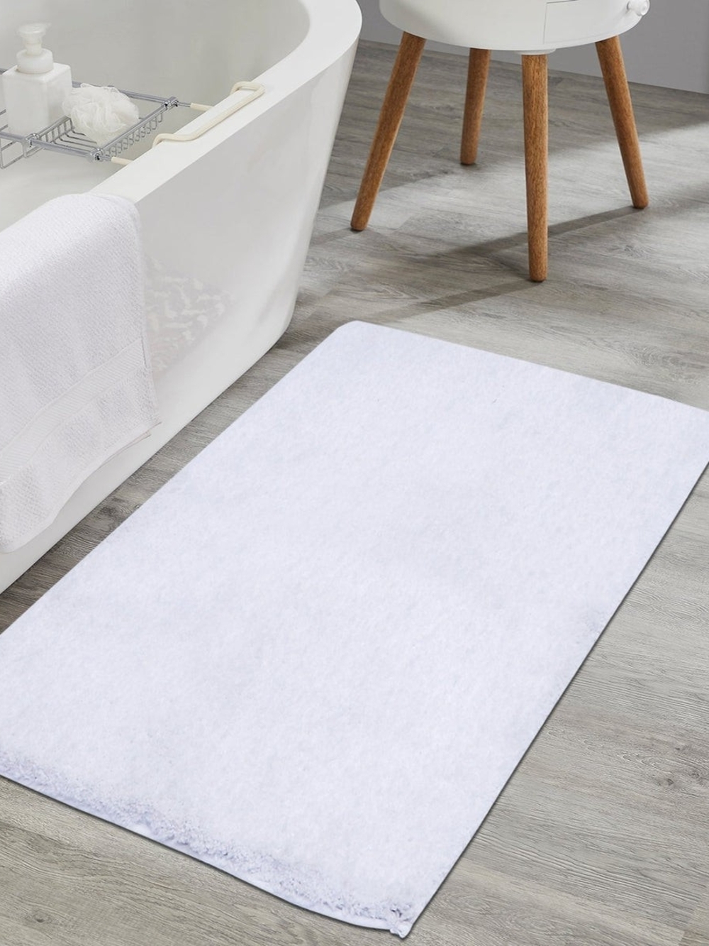 Fabstyles Ultra Luxe White Bath Math 24 x 40